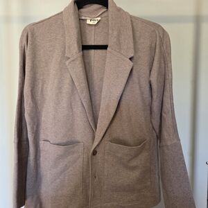 Pact Brown Organic Cotton Airplane Blazer